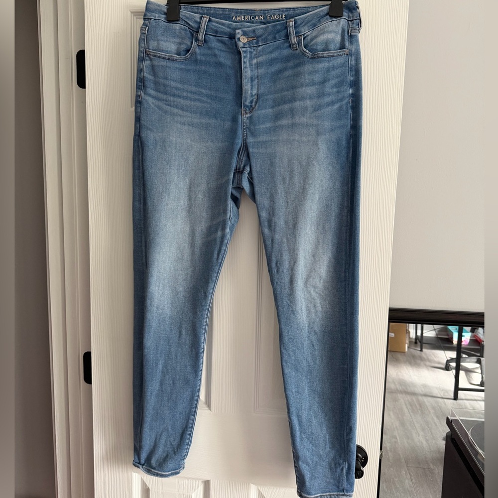 American Eagle Curvy High Waisted Crossover Skinny Jeans